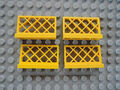 Lego 4 x Zaun Gitter Gartenzaun Flügel Windmühle 3185  gelb  1x4x2   