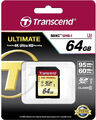 Transcend SDXC 64 GB Ultimate Class 10, UHS-1 U3, MLC