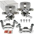 2x BREMSSATTEL + HALTER HINTEN für AUDI A3 (8P) VW GOLF 5+6 TOURAN OCTAVIA III