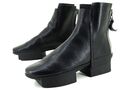 Trippen Schuhe Stiefel Damenstiefel Stiefeletten Boots Gr 38 Leder Schwarz NEU