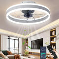 LED Deckenleuchte mit Ventilator Licht Deckenventilator Wohn Schlafzimmer Lampe