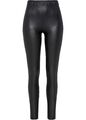 Leggings in Lederoptik Gr. 36/38 Schwarz Damenleggings Hose Freizeit Pants Neu