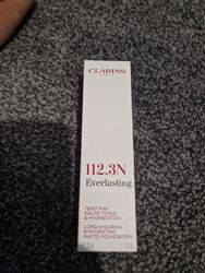 Brand New Clarins Everlasting Longwear & Hydrating Matte Foundation Shade 112.3