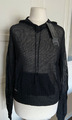 Ralph Lauren Sport Pullover Netz Kapuze schw. Baumwolle Sweater Mesh Size M 159€