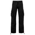 Alpha Industries Jet Pant Cargo Hose Herren Schwarz Stoff Army Outdoor 