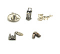 Menge 5 Sterling Silber Charms - Sombrero, Los Angeles Marktwagen & mehr