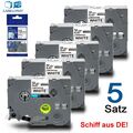 5x Schriftband TZe-231 12mm für Brother P-Touch PT-H100LB E100 H105 1000 D200