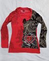 Desigual Longsleeve Oberteil Shirt Rot L