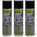 3x500ml PETEC STEINSCHLAG & UNTERBODENSCHUTZ KAUTSCHUK SCHWARZ SPRAY ROSTSCHUTZ