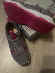 Damen 🌸🎀 BUGATTI Sneaker Wildleder grau Pink gr. 41 🌸🎀🌸🎀