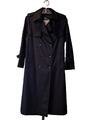 Bartsons Damen Mantel / Trenchcoat schwarz / Gr. 40 / Schulterklappen / Vintage