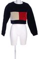 TOMMY HILFIGER Rundhalspullover Damen Gr. DE 36 schwarz-creme-rot Casual-Look