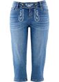 3/4-Hose mit dekorativem Riegel Gr. 42 Blue Stone Damen Trachtenjeans Neu*