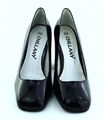 Pumps mit Nieten aus Lack Gr. 41 Schwarz Damen-Schuhe UVP: 119,90 Neu