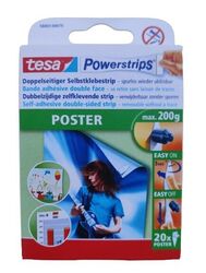 20 TESA Poster Powerstrips spurlos wieder ablösbar bis 200g Fotos Tapete 58003