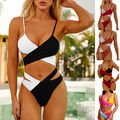 Bh Set Bikini Badeanzug Damen Bademode Baden Gepolstert Push-Up Bandage