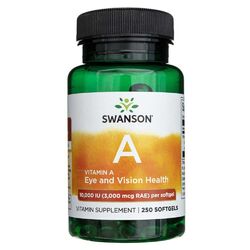 Swanson Vitamin A 10000 IU 250 Kapseln