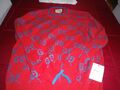 Gucci Damen Herren-Pullover XXL rot echter Hingucker ein "must have"