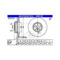ATE BREMSSCHEIBE VORDERACHSE LINKS FÜR BMW 24.0136-0133.2