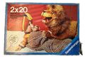 Ravensburger 2x 20 Teile Kinder Puzzle - Der Löwe ist los - 1971 alt