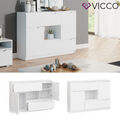 Kommode Sideboard Mehrzweckschrank Schrank 4 Schubladen 120 cm Ruben Weiß Vicco