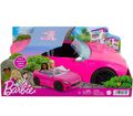 Barbie HBT92 Cabrio-Fahrzeug pink mit rollenden Rädern,  2-Sitzer