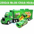 2Stück Disney Pixar Car Nr.86 Chick Hicks Container LKW+Spielzeugauto Geburtstag