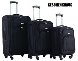 Koffer Stoff Stoffkoffer Trolleys Kofferset Reisekoffer Weichschalen M bis XXL ⭐⭐⭐⭐⭐  Zahlenschloss 4-Rollen Größen und Farben wählbar