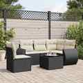 Gartenmöbel Sofa Garnitur Gartengarnitur Garten Sitzgruppe 6-tlg. Beige vidaXL