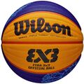 Bälle Basketball Wilson Fiba 3x3 Paris 2024 WZ3015001XB Blau-Honigfarbig