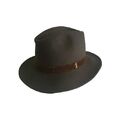 BORSALINO CAPPELLO COUNTRY IN FELTRO RASATO COLORE MARRONE