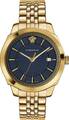 Versace Herren Armbanduhr ICON CLASSIC gold, blau 42 mm VEV901423