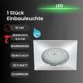 Einbauleuchte Briloner Attach LED Downlight Deckennleuchte Aluminium Eckig