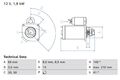 Anlasser Starter BOSCH 0 986 025 040 +39.89€ Pfand für BMW 2er Active Tourer F45