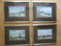 4 x Bild/Druck Niederlande Holland Strand Szenerie gerahmt hinter Glas,31,5x25,5