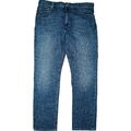 ALBERTO Herren Stretch Jeans Hose Straight Leg modern Fit Gr. 52 L W36 L32 blau