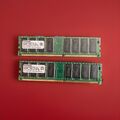 2x 256 MB DDR-RAM 184-pin PC-3200U Siemens SDU03264B5B21IN-50