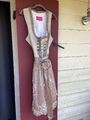 Krüger Dirndl Neu GR 46 Taupe/rose