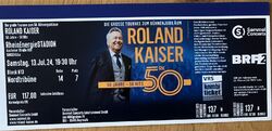 2 Karten Roland Kaiser Konzert 13.07.24 in Köln