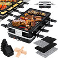 KESSER® Raclette Tischgrill Grill 8 Personen 1200 Watt Raclettegrill Partygrill