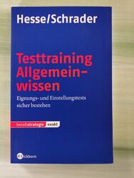 Taschenbuch Testtraining Allgemeinwissen, Hesse/Schrader, 