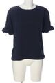 TOM TAILOR DENIM Kurzarm-Bluse Damen Gr. DE 38 blau Casual-Look