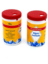 2 x ALPEN JODSALZ im Ministreuer Bad Reichenhaller Salz Salzstreuer 2 x 10g NEU