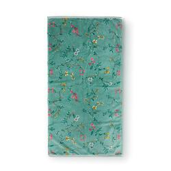 PIP Studio Les Fleurs Green 100% Baumwolle Duschtuch Handtuch Gästetuch türkis