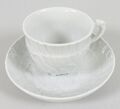 Schwanenservice Meissen 1. Wahl Capuccino Tasse mit Untertasse