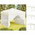 Partyzelt Faltbar Mit Seitenwänden Creme 3x3 M Gartenpavillon Faltpavillon Feier