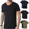 2er Pack Diesel MICHAEL-TUBE Herren T-Shirt Slim V-Ausschnitt Kurzarm Shirt