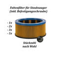 1x/2x/3x/5x Patronenfilter für Metabo AS 20 L, AS 1200, ASA 1201, ASA 32 L