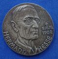 Hermann Hesse 1877-1962 - Silbermedaille 1962 unsigniert v. Albert Holl - 40 mm