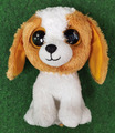 TY Beanie Boos Hund "Cookie" Plüsch ca. 14 cm braun/weiß Glubschi Stofftier